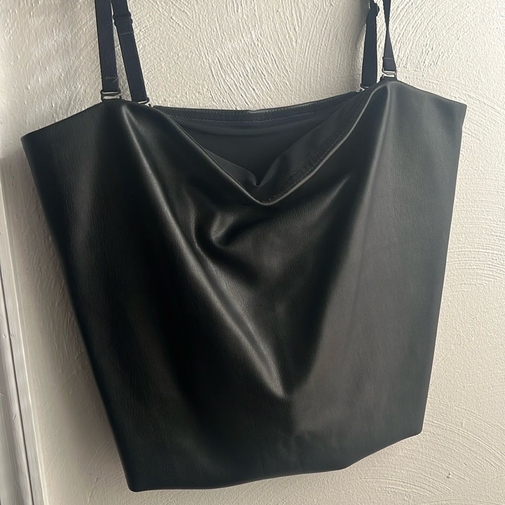 Skims Leather Top